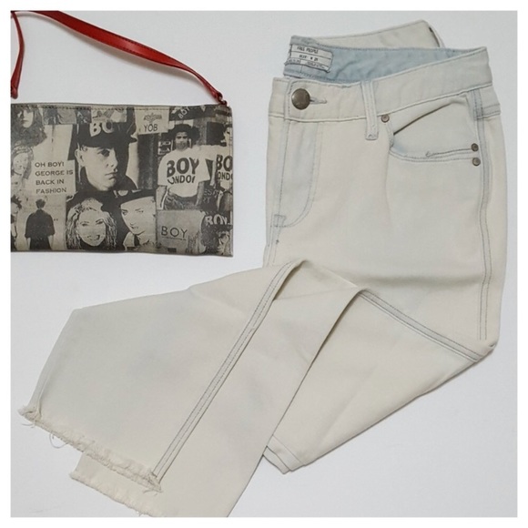 ⚠️LOWEST⚠️ Free People Boyfriend Crop Jeans - Picture 2 of 3